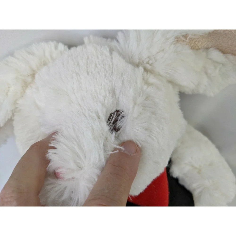 Magician White Rabbit Plush 11 Inch Felt Vest‎ Tie Stuffed Animal Toy